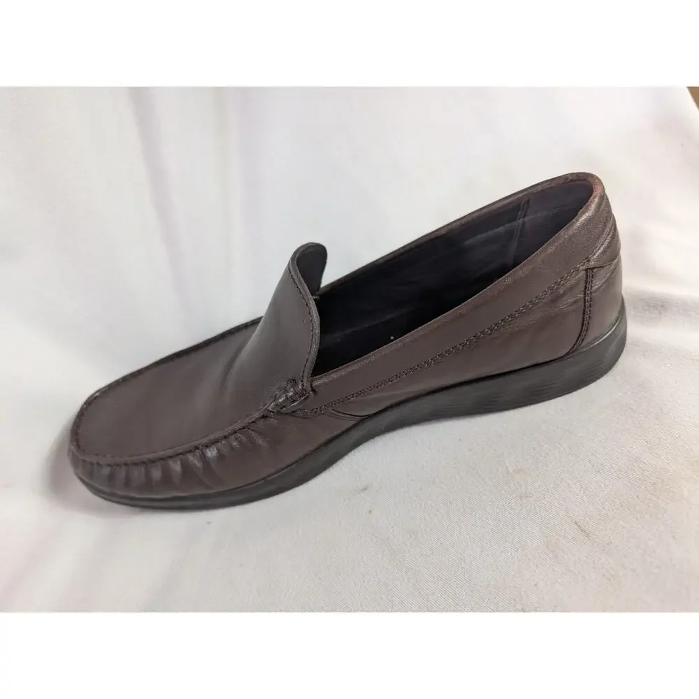 ECCO Lite Moc Classic Leather Moccasin Loafer Men’s Sz 47 13/13.5 US Cocoa Brown